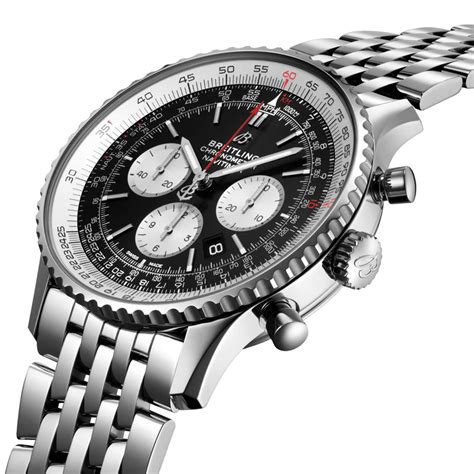 breitling ab0127211b1a1|Navitimer B01 Chronograph 46 Stainless steel .